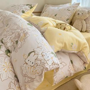 Kiss Dear | 100% Cotton Bedding 4 Piece Set 1.8m