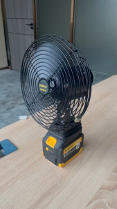 KEELAT 8 Inch Cordless Portable Fan High Power 2 Speed USB Output Camping Work Fan Kipas Angin