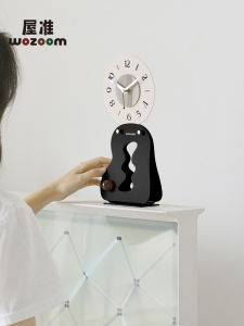 Wozoom นาฬิกาตั้งโต๊ะสำนักงาน นาฬิกาตั้งโต๊ะห้องนอน ตกแต่งห้องนั่งเล่น ตู้เสื้อผ้า นาฬิกาตั้งโต๊ะแบบสร้างสรรค์ ตกแต่งบ้าน วัสดุอื่นๆ