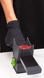 Manual Meat Slicer Cutter Fresh Meat Slicer Stainless Steel Thickness Adjustable