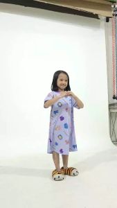 Kiminori ZAHRA Dress Anak Perempuan Lengan Pendek