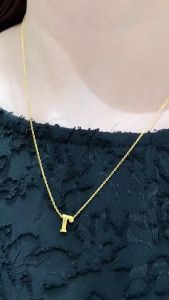 HABIB Oro Italia Alphabet 916 Yellow Gold Necklace GC28230922