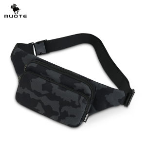 AUOTE Sports Chest Bag Waist Bag Crossbody Chest Bag Multi-Functional Fitness Bag Small Waist Pouch Waterproof Wear-Resistant Waist Bag with Adjustable Strap for Workout Running