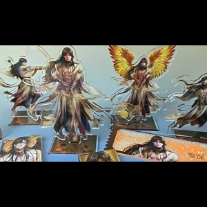 Love and Deepspace Zayne God of Annihilation Series Merchandise Keychain Stand Clear Card Badge Goods Itabag Decoration Pendant Gift for Friends