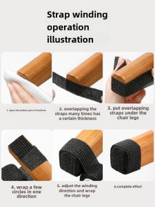 Table and Chair Foot Pad Tape Furniture Protector Self Adhesive Tape Rubber Foot Cover Non Slip Noise Reduction Mute Chair Stool Corner Cushion