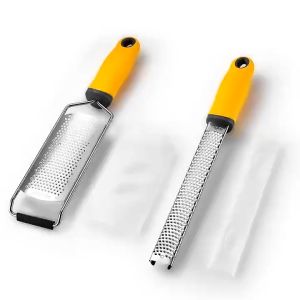 Parutan Keju / Lemon Zester Cheese Grater Parutan Lemon Coklat Panjang Parutan Keju Stainless Steel Alat Parut Multifungsi Instant - Lazada