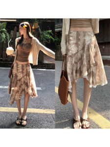 A Line Half Skirt Irregular Midi Dress Pencil Skirt Design