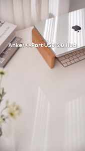 Anker USB Hub Ultra Slim 4 Ports USB 3.0 Data Hub 0.75ft/2ft Extended Cable Adapter A7516