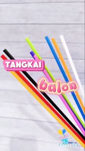 Tangkai Balon isi 100 / Gagang Balon / Stik Balon Warna Putih / stick latex