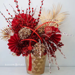 Bình Hoa Bằng Kim Loại Màu Vàng Nhỏ Trang Trí Nhà Cửa Phòng Khách Trang Trí Năm Mới Bình Hoa Bằng Sắt Phong Cách Cổ Điển Mới