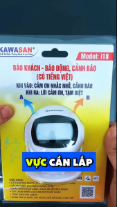 Chuông báo khách báo động nhắc nhở Tiếng Việt đa năng Kawasan Model: i18