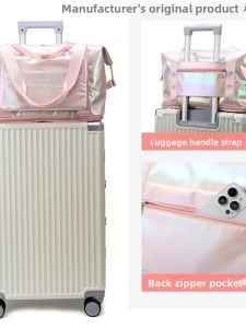 2025 New Womens Travel Bag Short Trip Fitness Bag Storage Bag Large Capacity Lightweight Sports Travel Bag Fashion Trend