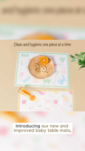 SG Local Stocks!Disposable Table mat Disposable Bib For Babies Toddlers Easy Travel Portable Mess-Free