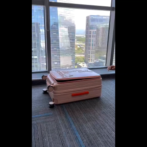 BE 20/24/28 Inch Cabin Luggage Front Open Suitcase With Charging Port Cup Holder Luggage