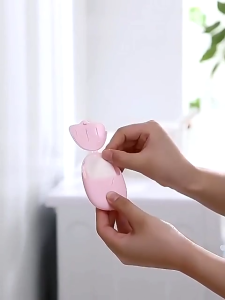 50 Pcs Cute Cartoon Styling Soap Portable Disposable Cleaning Soap Paper Children Toiletries Outdoor Travel Essential Bathroom Product
