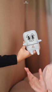 Moodya Character Telekung Mini 2-in-1 | Premium Korean Parachute | Travel Prayer Set with Mini Sejadah & Pouch