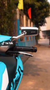 Gương chiếu hậu xe máy cao cấp H2C chân ngắn 3D mẫu mới 2023