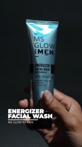 Facial Wash MS Glow For Men - MS Glow Men - Skincare Cowok - Membersihkan Kotoran Di Wajah - Membersihkan Sampai Ke Pori - Pori - Menutrisi Wajah - Mencerahkan Kulit - BPOM - Ratu Kosmetik Online