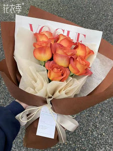 HuaYiJi Mothers Day Floral Bouquet Wrapping Paper & DIY Artistic Materials