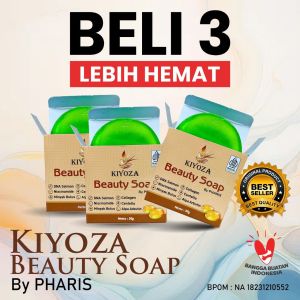 30 gram beli 2 gratis 1 kiyoza beauty soap by pharis terbaru untuk jerawat &flek memutihkan meremajakan kulit