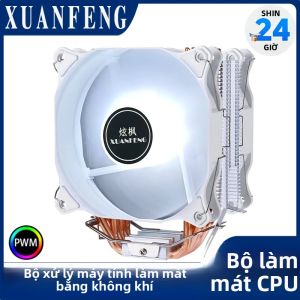 Quạt Làm Mát CPU XUANFENG 120mm Làm Mát Bằng Không Khí Với 4/6 Ống Dẫn Nhiệt Tương Thích Với LGA1200 2011-3 2066 1700 115x AM4 Để Tản Nhiệt Hiệu Quả