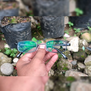 JTD 5003 - Kacamata Minus Kotak Kecil Bahan Titanium Super Premium Castem Ukuran Seusai Resep -8 -7 -6 -5 -4 -3 -2 -1