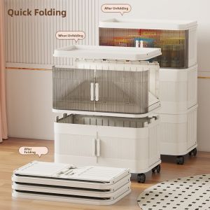 ZHUOLESHI | Roll Up Door Children Toy & Clothing Storage Cabinet 55cm