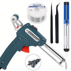 JTL Portable Soldering Iron Toolkit 60W Manual Heating and Automatic Tin Wire Feed HXQ01