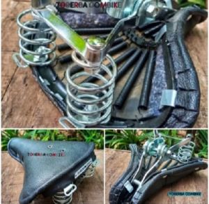 SADEL SEPEDA JENGKI KULIT TEBAL DAN KUAT