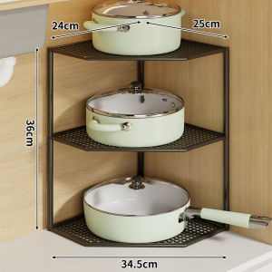 WUBUWEI | Kệ Chậu Đa Tầng Góc Dưới Bồn Rửa