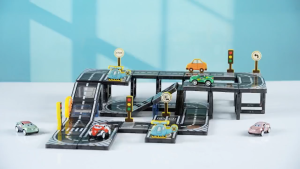 Magnetic Building Block Track Car DIY Traffic World Urban Transportation Childrens Educational Toy for Boys