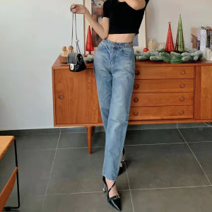 Spring Summer New CE Loose Wide Leg Jeans Womens High Waist Bell Bottoms Trendy Brand Nine Point Pants Casual Fashion