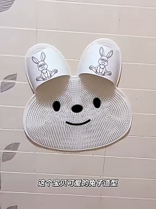 Silicone Massage Foot Mat Non-Slip Silicone Rabbit Foot Pad Bath Mat Rabbit Foot Pad Bath Mat Bath Foot Rubbing Tool