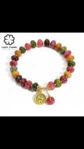 Lucky Charm Natural Jade Colorful Agate Bracelet Cute Rabbit Lucky Charms Jewelry SL24 With Jewelry Box