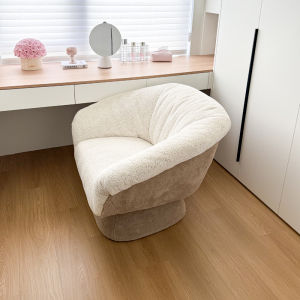 PURPLELEAF | Creamy Style Home Use Chenille High-Grade Makeup Stool