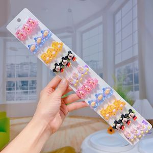 Cute Soft Bunnies Hair Clips Korean Style Cartoon Children Hair Accessories Student Hair Cards Popular Little Girl Side Clips