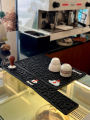 Drainage Bar Mat Anti-Slip Pad for Coffee Shops And Bars Coffee Bean Elements Desktop Mat Bar Milk Tea Shoppery Usage. 