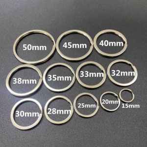 Stainless Steel Key Ring Keychain Key Holder with Chain Creative Gift Festival Supplies Ordered Individually Packaged