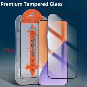 2Pcs Premium Tempered Glass For Xiaomi Redmi A5 14C 15C 4G Note 15 Pro 14R A3 Pro Easy Install Dust Free Screen Protector Glass