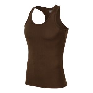 Mens Summer Modal Cotton Thin Sport Fitness Running Barriers Camisole Tank Top Red Basic One-Piece Solid Color Underwear