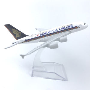 16CM Alloy Aircraft Model Singapore A380 Car Accessories Home Accessories