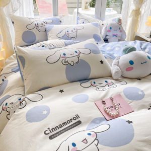 Childrens Bedding Set Pure Cotton Three-Piece Suite Cartoon Dog Design Girls Bedding Quilt Cover Sheet And Pillowcase