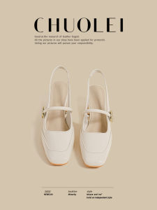 CHUOLEI | French Versatile Spring New Low Cut Coarse Heel Shoes