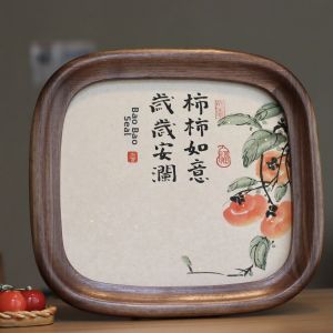 XIHUDIE | Infant Handprint and Footprint Keepsake Walnut Wood Frame
