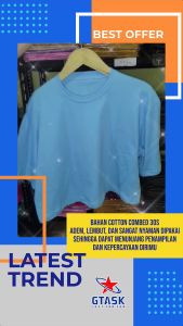 Kaos Croptop Oversize Zumba Aerobic Pound Branded Katun GTask Adem Nyaman