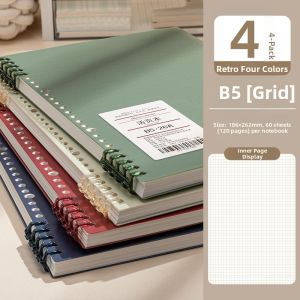 XIEJIAN | Comfortable Detachable Coil A4 Loose-Leaf Notebook for Students