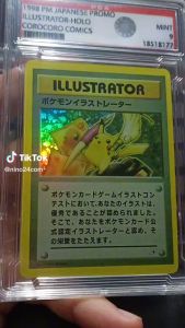 Thẻ Pokemon Pikachu vẽ tranh 1998-PM-Japanese-Promo-Illustrator-Holo-Corocoro-Comics-MINT-9-18518177 tặng kèm bảo vệ PSA như hình D29 1-1
