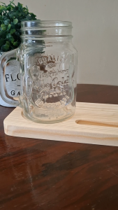 Personalized Wooden Phone and Mug Holder