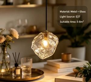 Luxury Creative LED Pendant Light Modern Personalized Glass Chandelier For Living Room Dining Room Kitchen Island Decor Art