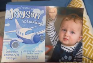 Pilot - Airplane - Aviation - Oh My Time Flies - Boy Birthday Invitation Card - Personalized - Customized - 5R